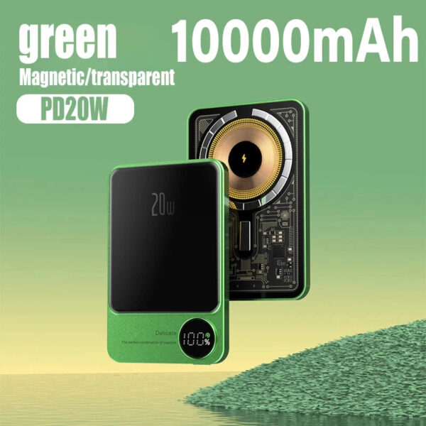 10000mAh Macsafe Magnetic Power Bank PD20W 15W Wireless Fast Charger External Auxiliary Battery Pack For Magsafe iPhone 15 14 13 - Image 12