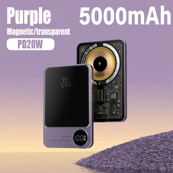 10000mAh Macsafe Magnetic Power Bank PD20W 15W Wireless Fast Charger External Auxiliary Battery Pack For Magsafe iPhone 15 14 13 - Image 13