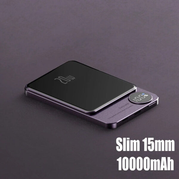 10000mAh Macsafe Magnetic Power Bank PD20W 15W Wireless Fast Charger External Auxiliary Battery Pack For Magsafe iPhone 15 14 13 - Image 16