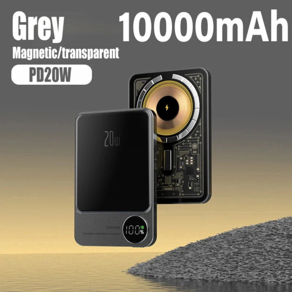 10000mAh Macsafe Magnetic Power Bank PD20W 15W Wireless Fast Charger External Auxiliary Battery Pack For Magsafe iPhone 15 14 13 - Image 18