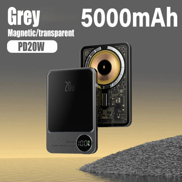 10000mAh Macsafe Magnetic Power Bank PD20W 15W Wireless Fast Charger External Auxiliary Battery Pack For Magsafe iPhone 15 14 13 - Image 19