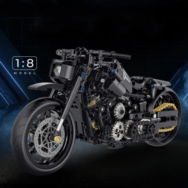 586Pcs Classic Motorbike Building Model Blocks Moto Road Racer Bricks Christmas Gifts Toys for Kid Boys Children Adult Technical - Image 4