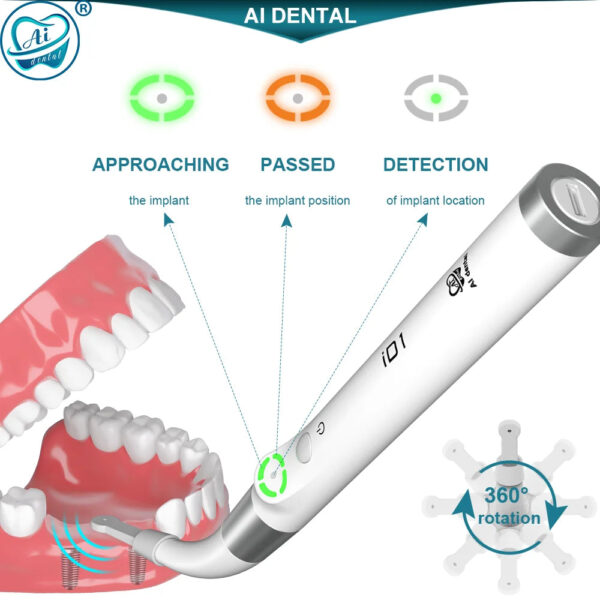 AI Dental Implant Locator Cross-Scanning Spot Screwdriver 360° Rotatable Sensor Localization Detector Tool AI-ID1 - Image 3