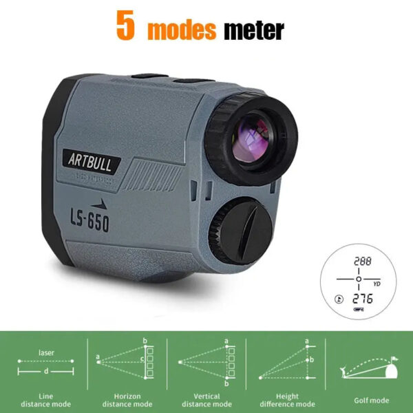 ARTBULL Golf Laser Rangefinder 1000M 650M Telescope with Flag-Lock Slope Pin Distance Meter for Hunting Monocular - Image 5