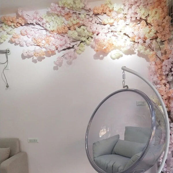 Artificial Cherry Blossom Tree Set Flower Branches and Dead Vine DIY Wedding Party Arch Decoration Home Festival Wall Decoration - Image 4
