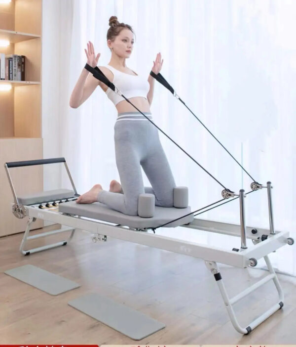Stainless Steel Black and White Pilates Core Bed - Ladies' Yoga Studio Equipment