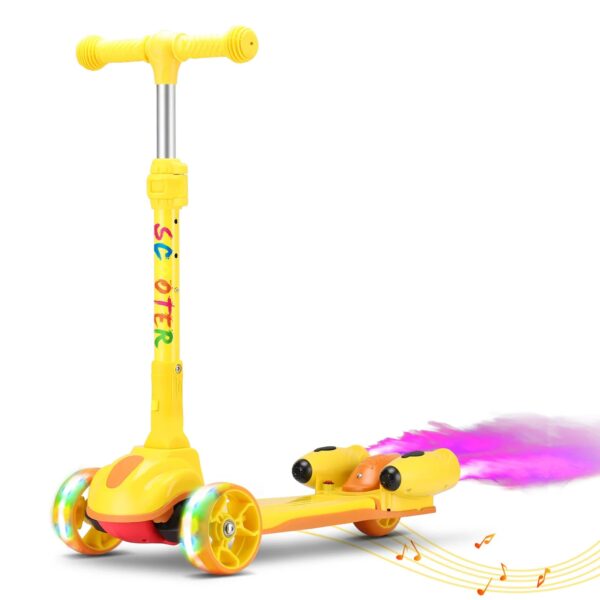 Folding Adjustable Kick Scooters for Kids, 3 Wheel Electric Light Spray, Children's Foot Scooters, High Quality - Image 13