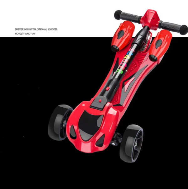 Folding Adjustable Kick Scooters for Kids, 3 Wheel Electric Light Spray, Children's Foot Scooters, High Quality - Image 5