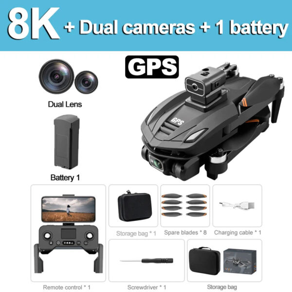 For Xiaomi V168 Drone 8K 5G GPS Professional HD Aerial Photography Dual-Camera Omnidirectional Obstacle Avoidance Drone Original - Image 9