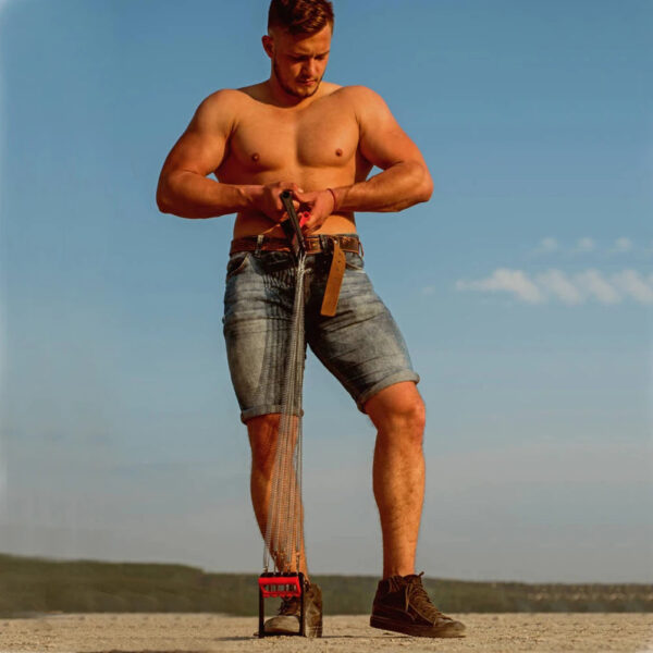 Detachable Chest Pull Expander - Durable & Fashionable Indoor Fitness Resistance Bands - Image 4