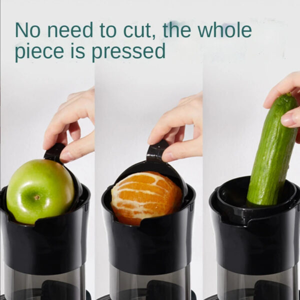 Large Caliber Slow Juicer Screw Cold Press Extractor Slag Juice Separation Filter-Free Easy Wash Electric Fruit Juicer Machine - Image 9