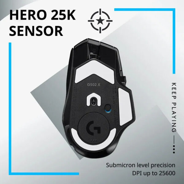 Logitech (G) G502 X Advanced Edition New Optical-mechanical Hybrid Micro HERO Engine Gaming Mouse - Image 7