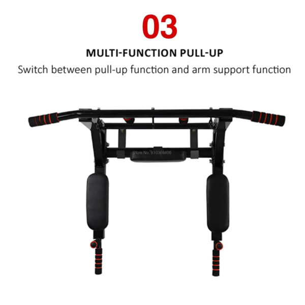Multifunctional Wall-Mounted Pull-Up & Parallel Bars Fitness Equipment for Adults - Image 7