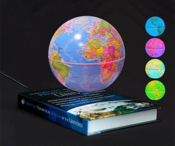 New Book Shape Magnetic Levitating Lamp 8Inch Floating Luminous Earth Globe World Map School Use Festival Gift Home Office Decor - Image 16