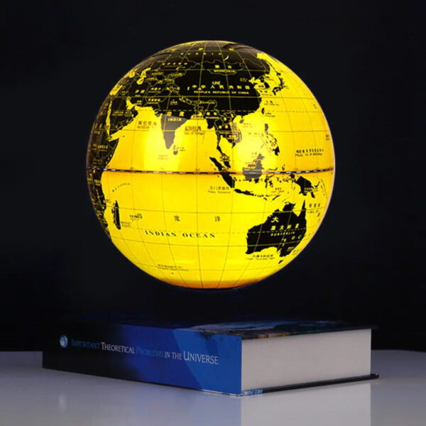 New Book Shape Magnetic Levitating Lamp 8Inch Floating Luminous Earth Globe World Map School Use Festival Gift Home Office Decor - Image 6