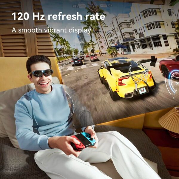 Original Rokid Max AR 3D Smart Glasses Micro OLED 215”Max Screen 50° FoV Viewing For Phones/Switch/PS5/Xbox/PC Smart On Sales - Image 8