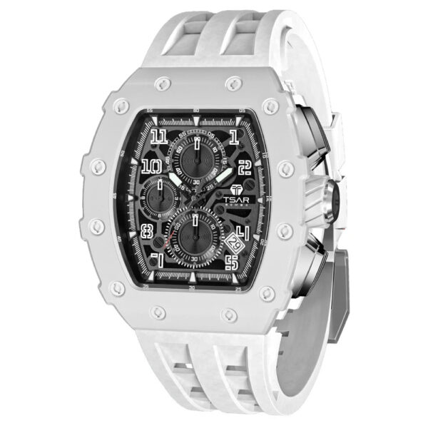 TSAR BOMBA Watch for Men Top Brand Luxury Waterproof Quartz Wristwatch Tonneau Clock Gift Chronograph Rectangle Mens Watch - Image 14