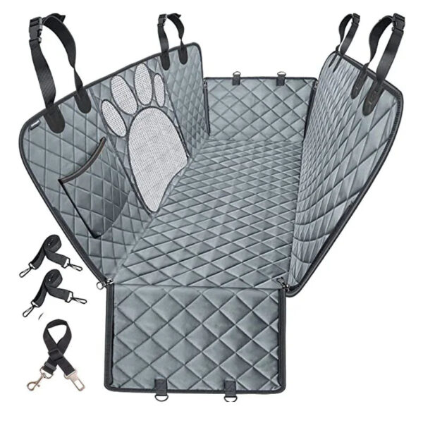 Waterproof Oxford Car Back Seat Protector - Pet Mat Dog Hammock Car Seat Cover - Image 5